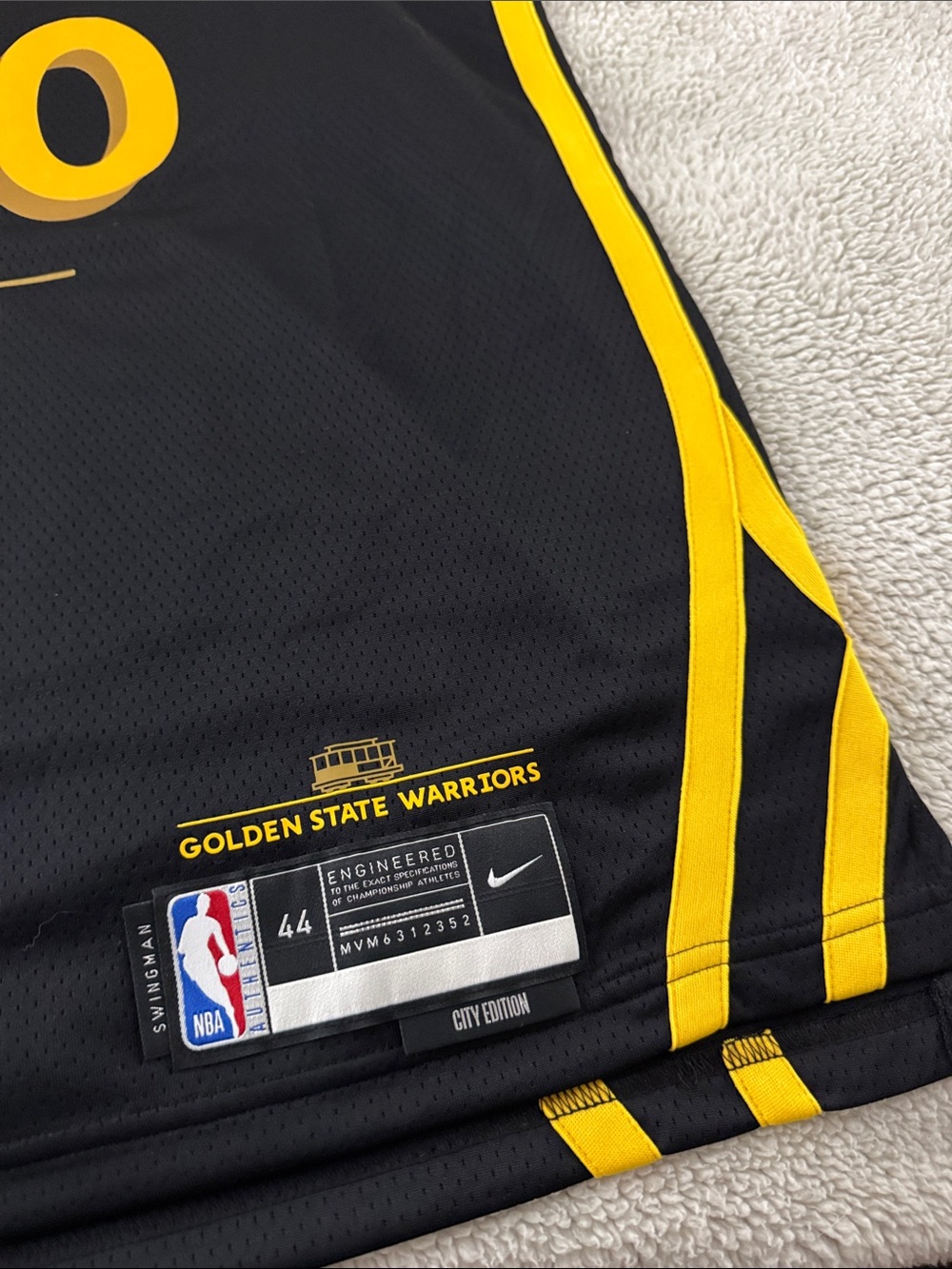Golden State Warriors #30 Steph Curry NBA City Edition Nike Swingman Jersey - Picture 6 of 8